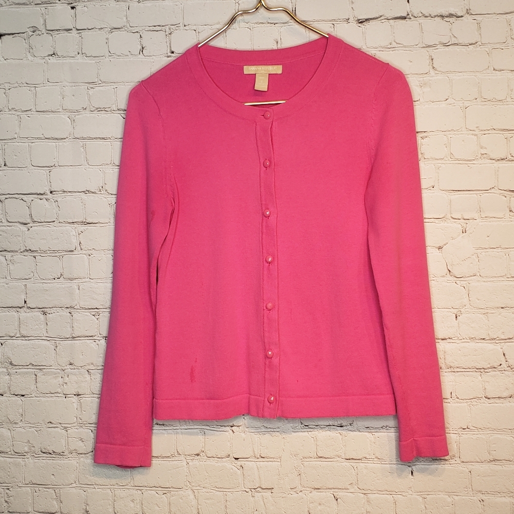 Banana Republic Cartigan Pink Small
